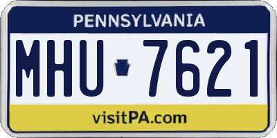 PA license plate MHU7621