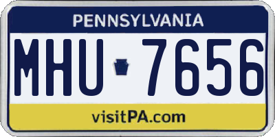 PA license plate MHU7656