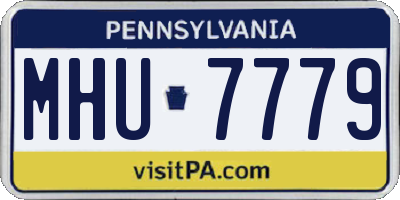 PA license plate MHU7779