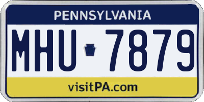 PA license plate MHU7879