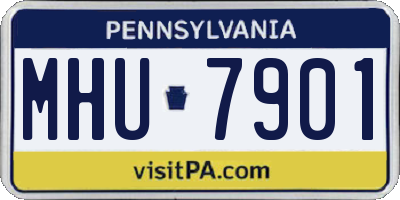 PA license plate MHU7901