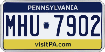 PA license plate MHU7902