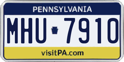 PA license plate MHU7910
