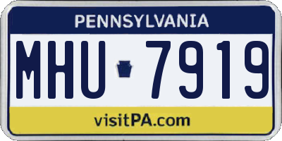 PA license plate MHU7919