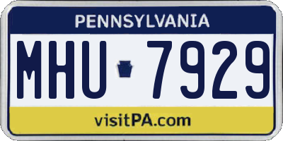 PA license plate MHU7929