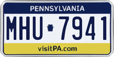 PA license plate MHU7941