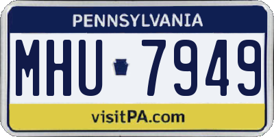 PA license plate MHU7949