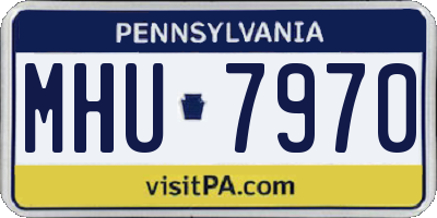 PA license plate MHU7970
