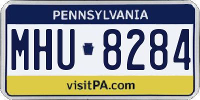 PA license plate MHU8284