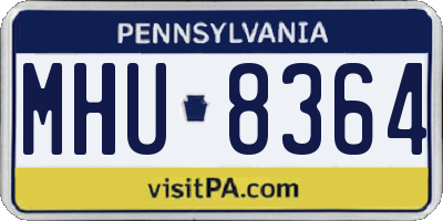 PA license plate MHU8364