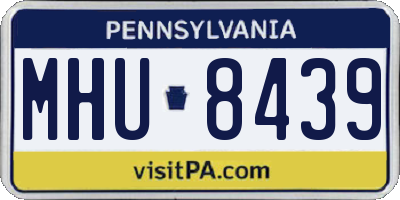 PA license plate MHU8439