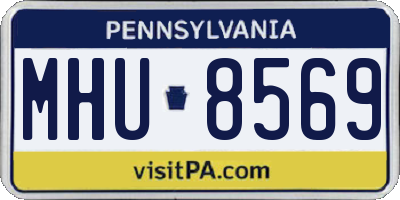 PA license plate MHU8569