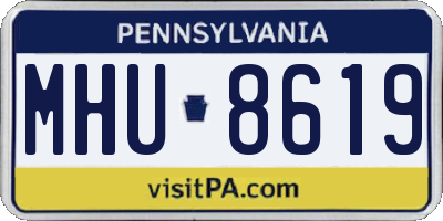 PA license plate MHU8619