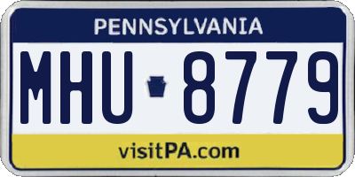 PA license plate MHU8779