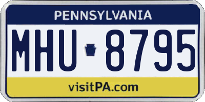 PA license plate MHU8795
