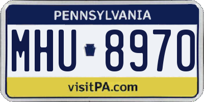 PA license plate MHU8970