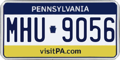 PA license plate MHU9056