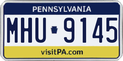PA license plate MHU9145