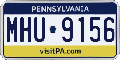 PA license plate MHU9156