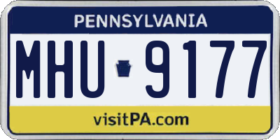 PA license plate MHU9177