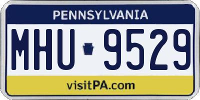 PA license plate MHU9529