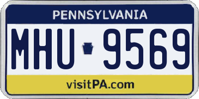 PA license plate MHU9569