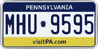 PA license plate MHU9595