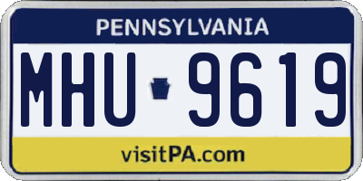 PA license plate MHU9619