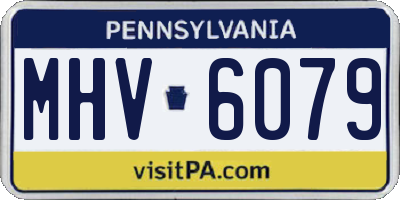 PA license plate MHV6079