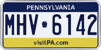PA license plate MHV6142