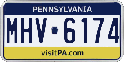 PA license plate MHV6174