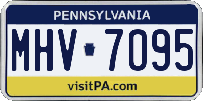 PA license plate MHV7095