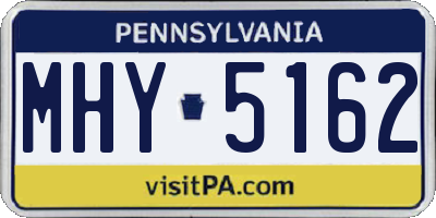 PA license plate MHY5162