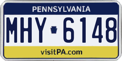 PA license plate MHY6148