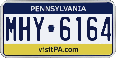 PA license plate MHY6164