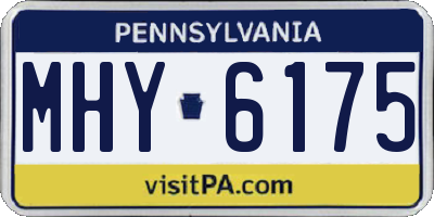PA license plate MHY6175