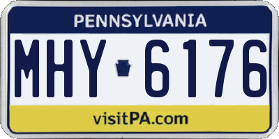 PA license plate MHY6176