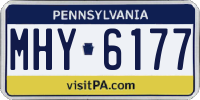 PA license plate MHY6177