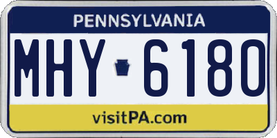 PA license plate MHY6180
