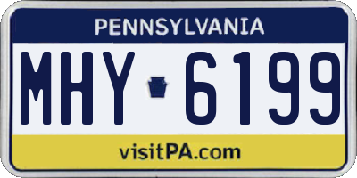 PA license plate MHY6199