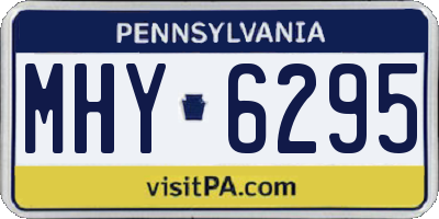 PA license plate MHY6295
