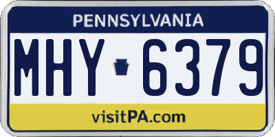 PA license plate MHY6379