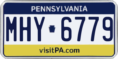 PA license plate MHY6779