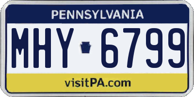 PA license plate MHY6799