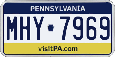 PA license plate MHY7969