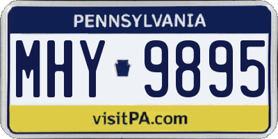 PA license plate MHY9895