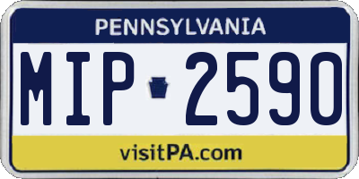 PA license plate MIP2590