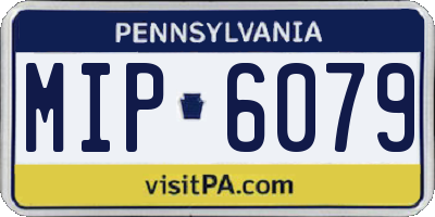 PA license plate MIP6079