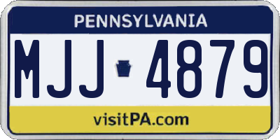 PA license plate MJJ4879