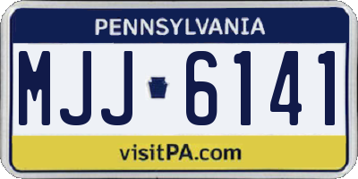 PA license plate MJJ6141